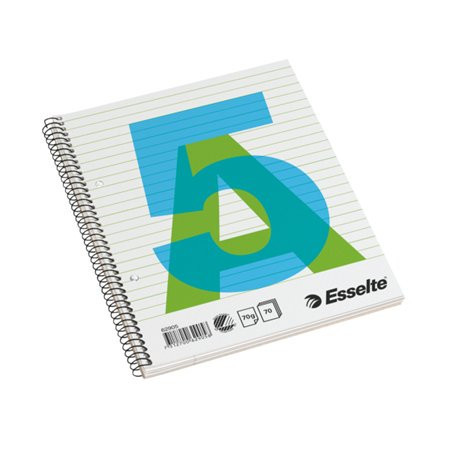 Spiral notebook, A5, lined, 70 pages, ESSELTE