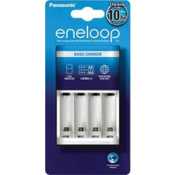   Elemtöltő, AA ceruza/AAA mikro, 2/4, időzítő, PANASONIC "Eneloop"