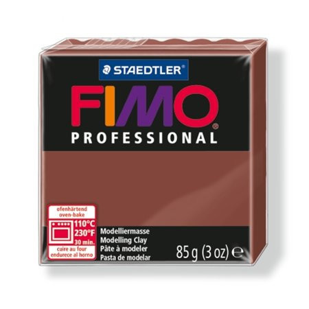 Clay, 85 g, combustible, FIMO "Professional", chocolate