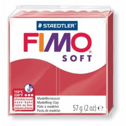 Clay, 57 g, combustible, FIMO "Soft", cherry red