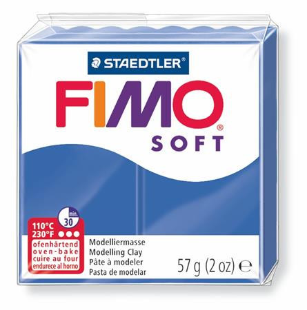 Cotton wool, 57 g, combustible, FIMO "Soft", bright blue
