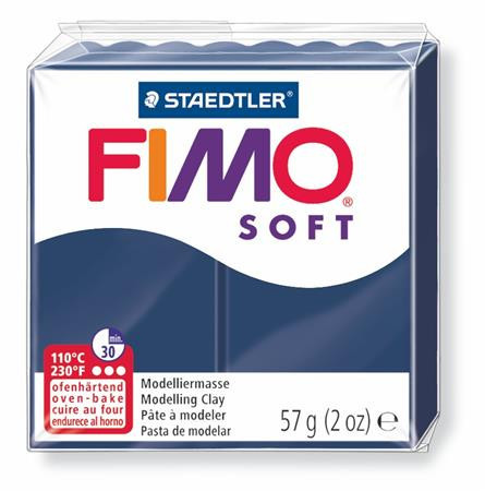 Clay, 57 g, combustible, FIMO "Soft", Windsor blue
