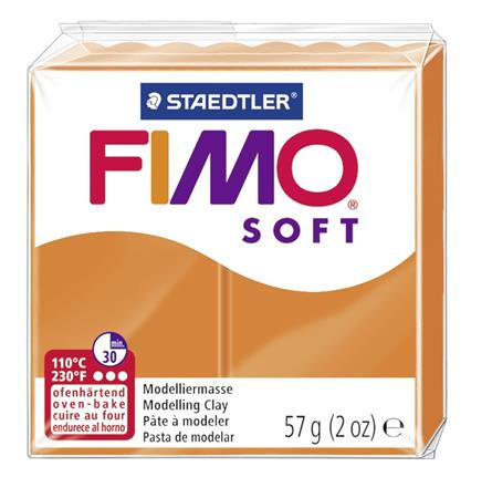 Clay, 57 g, combustible, FIMO "Soft", mandarin