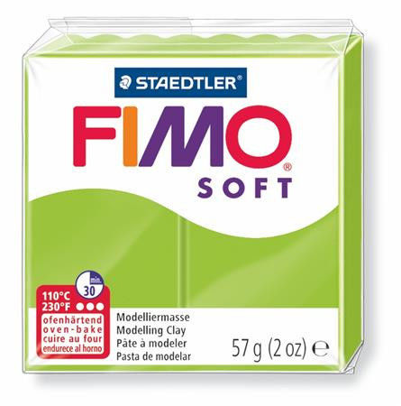 Clay, 57 g, combustible, FIMO "Soft", apple green