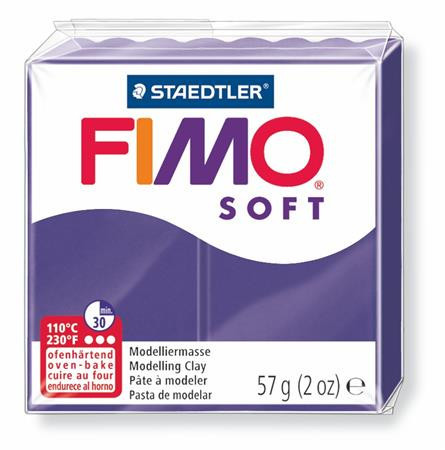Clay, 57 g, combustible, FIMO "Soft", plum
