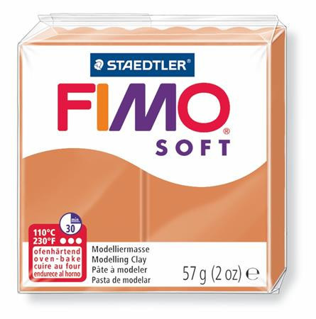 Clay, 57 g, combustible, FIMO "Soft", cognac
