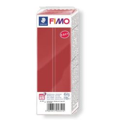   Clay, 454 g, combustible, FIMO "Soft", Christmas red