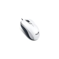   Egér, vezetékes, optikai, normál méret, USB, GENIUS "DX-120", fehér