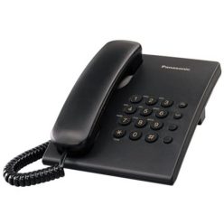   Telefon, vezetékes, PANASONIC "KX-TS500HGB", fekete