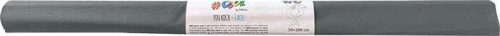 Crepe paper, 50x200 cm, COOL BY VICTORIA, light grey