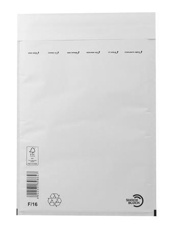 Air cushion bag, 240x350 mm outside, 220x340 mm inside, VICTORIA PAPER, "W6", white