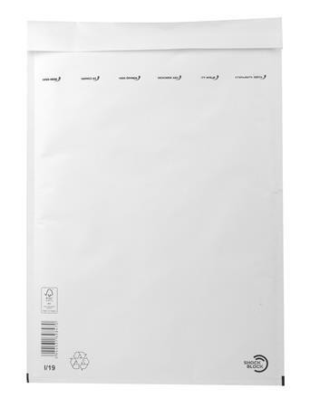 Air cushion bag, 320x455 mm outside, 300x445 mm inside, VICTORIA PAPER, "W9", white