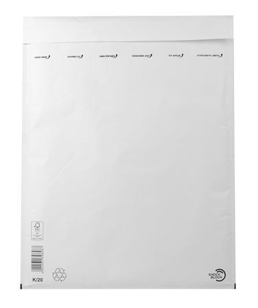 Air cushion bag, 370x480 mm outside, 350x470 mm inside, VICTORIA PAPER, "W10", white