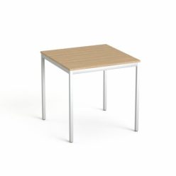   Általános asztal fémlábbal, 75x75 cm, MAYAH "Freedom SV-37", kőris