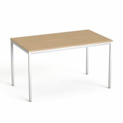   Általános asztal fémlábbal, 75x130 cm, MAYAH "Freedom SV-38", kőris
