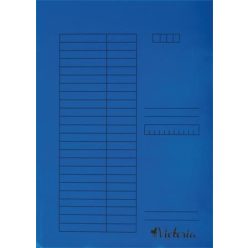 Pólyás dosszié, karton, A4, VICTORIA OFFICE, kék