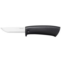   Barkácskés, tokba épített élezővel, FISKARS "Hardware"