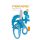 School scissors, 13 cm, FISKARS "Glitter Kids", blue