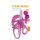 School scissors, 13 cm, FISKARS "Glitter Kids", pink