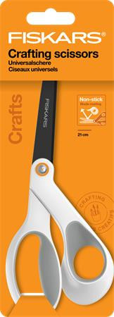 General non-stick scissors, 21 cm, FISKARS "Titanium", white