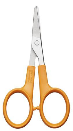 Nail scissors, 10 cm, straight, FISKARS "Classic", orange
