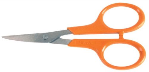 Nail scissors, 10 cm, curved, FISKARS "Classic", orange
