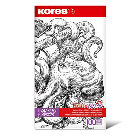 Indigo for tattoo, 21,5 x 26,8 cm, KORES "Tattoo", 100 sheets