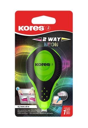 Repair roller, 4.2 mm x 8 m, KORES "2WAY Neon", mixed colours