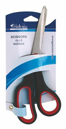 Office scissors, 21 cm, VICTORIA OFFICE, black