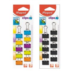 Binder clip, 19 mm, MAPED, mixed colours