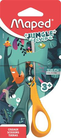 Scissors, kindergarten, 12 cm, MAPED "Jungle Fever Vivo", mixed colours