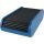 Name tag holder, 300 pcs, hinged, lying, HELIT "Linear", blue