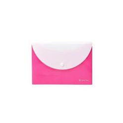   Irattartó tasak, A5, PP, patentos, két zsebes, PANTA PLAST, neon pink