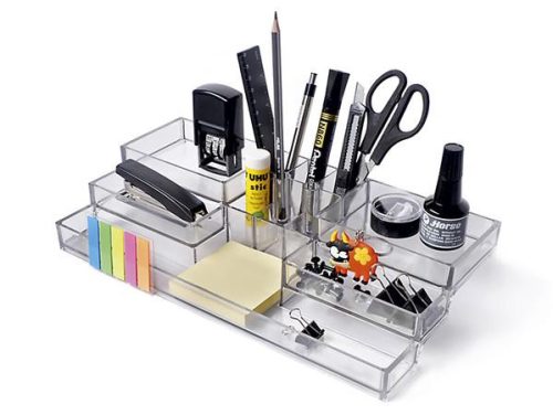 Pen holder, PANTA PLAST, translucent