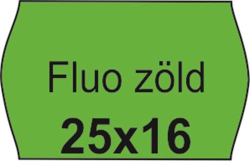 Pricing tape, 25x16 FLUO green