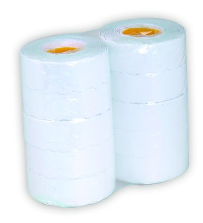 Pricing tape, 25x12 mm, white