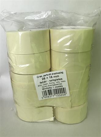 Pricing tape, 26x16 mm, white