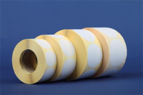 Label, vellum, 30 mm round, 1000 labels/roll, white