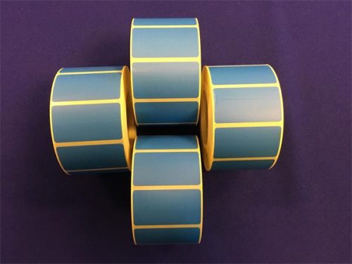 Label, thermal, 25x45 mm, 1000 labels/roll, blue