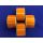Label, thermal, 25x45 mm, 1000 labels/roll, orange