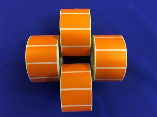 Label, thermal, 25x45 mm, 1000 labels/roll, orange