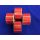 Label, thermal, 25x45 mm, 1000 labels/roll, red