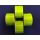 Label, thermal, 25x45 mm, 1000 labels/roll, green