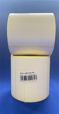 Label, thermal, 60x100 mm, 1000 labels/roll, white