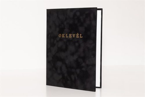 Letter holder, A4, exclusive, gold plated, black