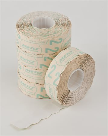 Pricing tape, 22x16 mm, METO, white