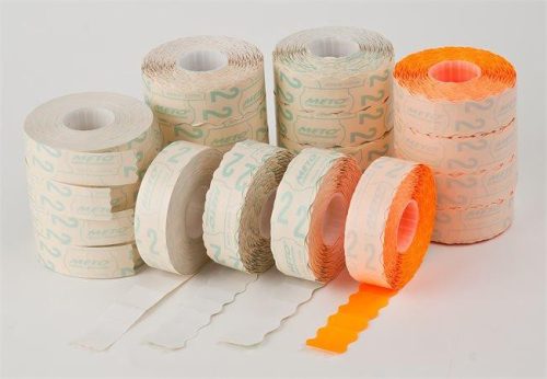 Pricing tape, 22x16 mm, METO, orange
