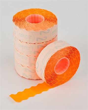 Pricing tape, 22x12 mm, METO, orange