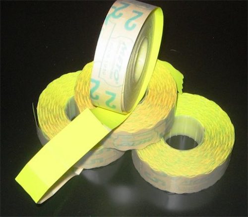 Pricing tape, 19x16 mm, METO, lemon