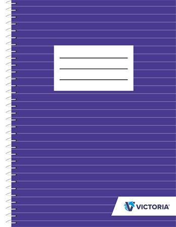 Spiral notebook, A5, lined, 70 pages, VICTORIA PAPER